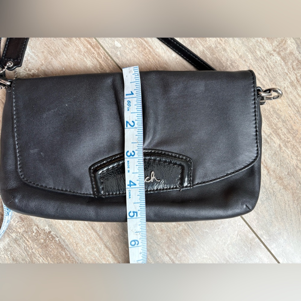 Coach Black Leather Babybag - Picture 5 of 6